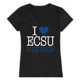 thumbnail image 1 of W Republic Products 550-297-BLK-04 Elizabeth City State University I Love Women T-Shirt, Black - Extra Large, 1 of 1