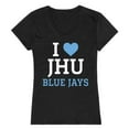 thumbnail image 1 of W Republic Products 550-319-BLK-01 Johns Hopkins University I Love Women T-Shirt, Black - Small, 1 of 1