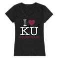 thumbnail image 1 of W Republic Products 550-321-BLK-04 Kutztown University I Love Women T-Shirt, Black - Extra Large, 1 of 1