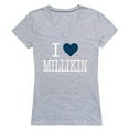 thumbnail image 1 of W Republic Products 550-342-HGY-03 Millikin University I Love Women T-Shirt, Heather Grey - Large, 1 of 1