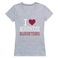 thumbnail image 1 of W Republic Products 550-346-HGY-05 Morehouse College I Love Women T-Shirt, Heather Grey - 2XL, 1 of 1