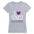 thumbnail image 1 of W Republic Products 550-348-HGY-01 University of Mount Union I Love Women T-Shirt, Heather Grey - Small, 1 of 1