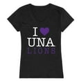 thumbnail image 1 of W Republic Products 550-351-BLK-05 University of North Alabama I Love Women T-Shirt, Black - 2XL, 1 of 1