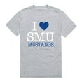 thumbnail image 1 of W Republic Products 551-150-HGY-03 Southern Methodist University I Love T-Shirt, Heather Grey - Large, 1 of 2