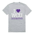thumbnail image 1 of W Republic Products 551-156-HGY-04 Western Carolina University I Love T-Shirt, Heather Grey - Extra Large, 1 of 2