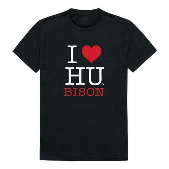 W Republic Products 551-171-BLK-03 Howard University I Love T-Shirt, Black - Large