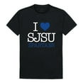 thumbnail image 1 of W Republic Products 551-173-BLK-01 San Jose State University I Love T-Shirt, Black - Small, 1 of 2