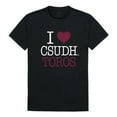 thumbnail image 1 of W Republic Products 551-175-BLK-03 CSUDH I Love T-Shirt, Black - Large, 1 of 2