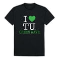 thumbnail image 1 of W Republic Products 551-198-BLK-03 Tulane University I Love T-Shirt, Black - Large, 1 of 2