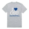 thumbnail image 1 of W Republic Products 551-203-HGY-02 California State University, Bakersfield I Love T-Shirt, Heather Grey - Medium, 1 of 2