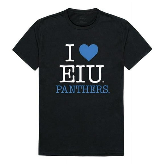 W Republic Products 551-216-BLK-01 Eastern Illinois University I Love T-Shirt, Black - Small