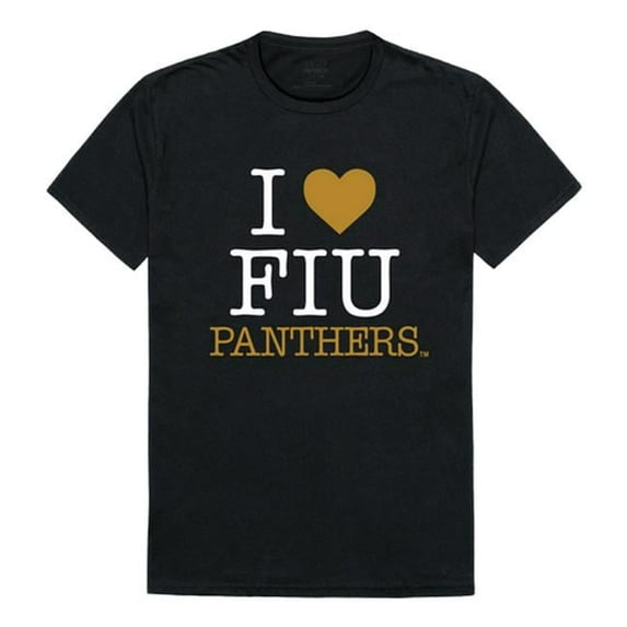 W Republic Products 551-219-BLK-05 Florida International University I Love T-Shirt, Black - 2XL
