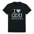 thumbnail image 1 of W Republic Products 551-228-BLK-04 Old Dominion University I Love T-Shirt, Black - Extra Large, 1 of 2
