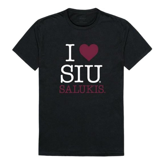 W Republic Products 551-234-BLK-02 Southern Illinois University I Love T-Shirt, Black - Medium