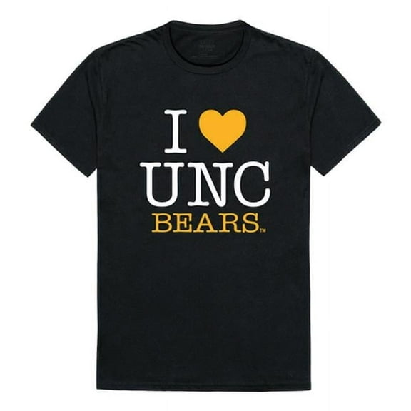 W Republic Products 551-244-BLK-04 University of Northern Colorado I Love T-Shirt, Black - Extra Large