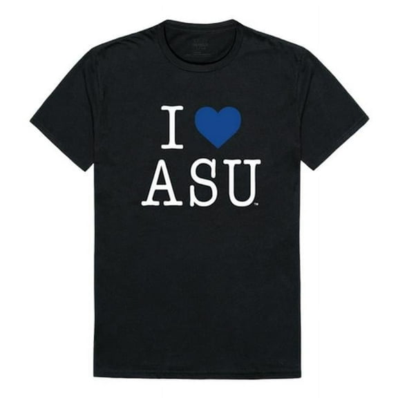W Republic Products 551-260-BLK-04 Albany State University I Love T-Shirt, Black - Extra Large