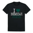 thumbnail image 1 of W Republic Products 551-266-BLK-02 Bemidji State University I Love T-Shirt, Black - Medium, 1 of 2