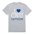 thumbnail image 1 of W Republic Products 551-279-HGY-03 Christopher Newport University I Love T-Shirt, Heather Grey - Large, 1 of 2