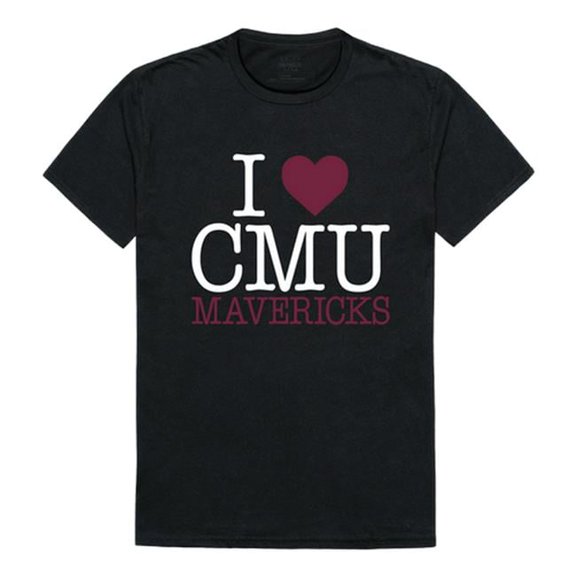 W Republic Products 551-284-BLK-04 Colorado Mesa University I Love T-Shirt, Black - Extra Large