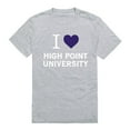 thumbnail image 1 of W Republic Products 551-311-HGY-02 High Point University I Love T-Shirt, Heather Grey - Medium, 1 of 2