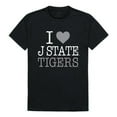 thumbnail image 1 of W Republic Products 551-317-BLK-05 Jackson State University I Love T-Shirt, Black - 2XL, 1 of 2