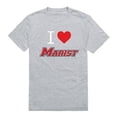 thumbnail image 1 of W Republic Products 551-335-HGY-03 Marist College I Love T-Shirt, Heather Grey - Large, 1 of 2