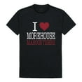 thumbnail image 1 of W Republic Products 551-346-BLK-02 Morehouse College I Love T-Shirt, Black - Medium, 1 of 2
