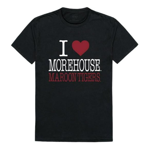 W Republic Products 551-346-BLK-05 Morehouse College I Love T-Shirt, Black - 2XL