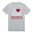 thumbnail image 1 of W Republic Products 551-368-HGY-04 Rider University I Love T-Shirt, Heather Grey - Extra Large, 1 of 2
