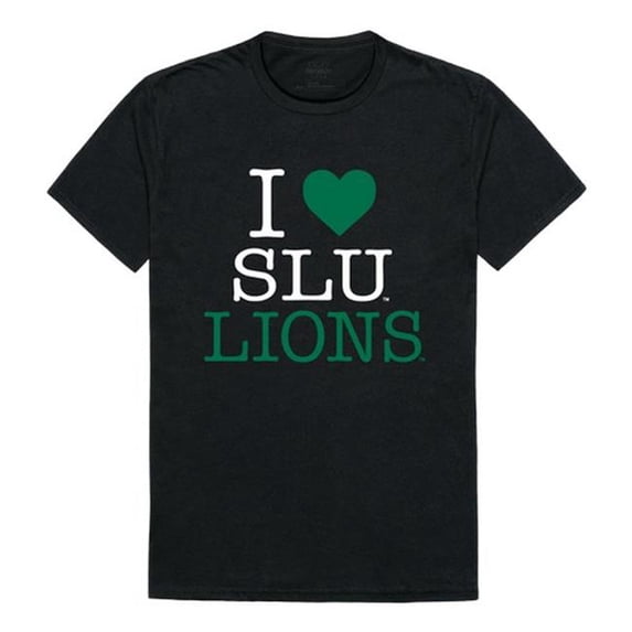 W Republic Products 551-385-BLK-05 Southeastern Louisiana University I Love T-Shirt, Black - 2XL