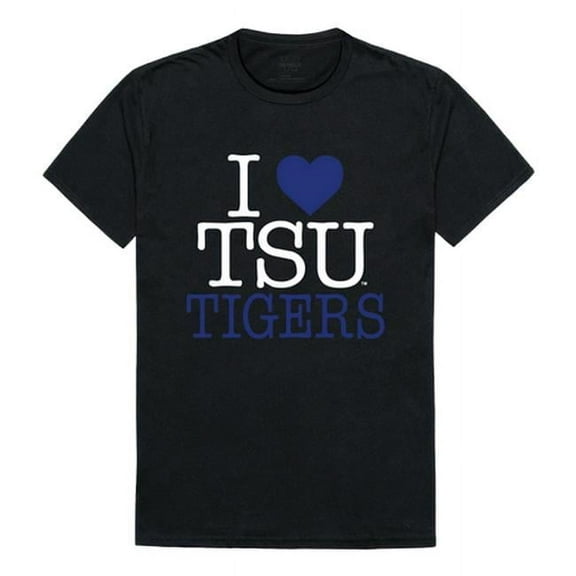 W Republic Products 551-390-BLK-02 Tennessee State University I Love T-Shirt, Black - Medium