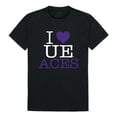 thumbnail image 1 of W Republic Products 551-424-BLK-01 University of Evansville I Love T-Shirt, Black - Small, 1 of 2
