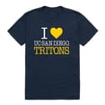 thumbnail image 1 of W Republic Products 551-445-NVY-03 University of California San Diego I Love T-Shirt, Navy - Large, 1 of 2