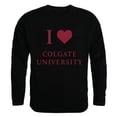 thumbnail image 1 of W Republic Products 552-283-BLK-04 Colgate University I Love Crewneck T-Shirt, Black - Extra Large, 1 of 1
