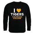 thumbnail image 1 of W Republic Products 552-285-BLK-03 Colorado College I Love Crewneck T-Shirt, Black - Large, 1 of 1