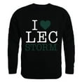 thumbnail image 1 of W Republic Products 552-324-BLK-05 Lake Erie College I Love Crewneck T-Shirt, Black - 2XL, 1 of 1