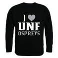 thumbnail image 1 of W Republic Products 552-354-BLK-02 University of North Florida I Love Crewneck T-Shirt, Black - Medium, 1 of 1