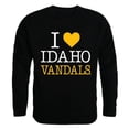 thumbnail image 1 of W Republic Products 552-395-BLK-03 University of Idaho I Love Crewneck T-Shirt, Black - Large, 1 of 1
