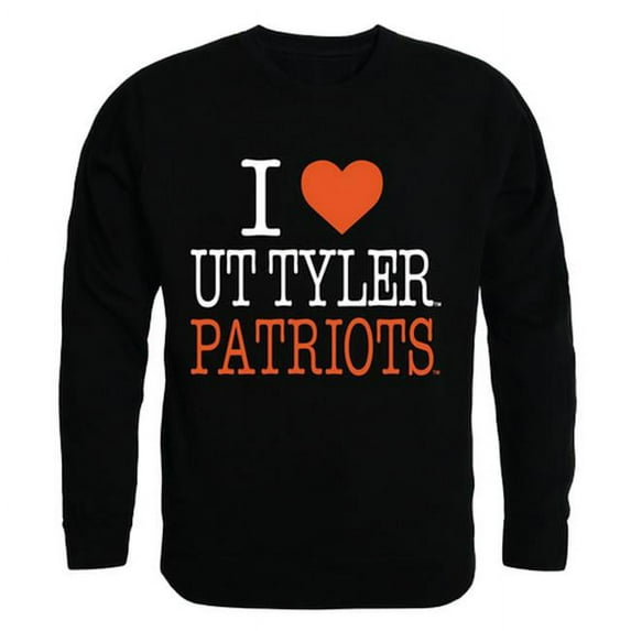 W Republic Products 552-436-BLK-02 University of Texas at Tyler I Love Crewneck T-Shirt, Black - Medium