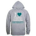 thumbnail image 1 of W Republic Products 553-116-HGY-02 Coastal Carolina University I Love Hoodie, Heather Grey - Medium, 1 of 1