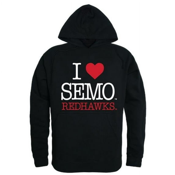 W Republic Products 553-149-BLK-04 Southeast Missouri State University I Love Hoodie, Black - Extra Large
