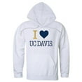 thumbnail image 1 of W Republic Products 553-161-WHT-04 University of California, Davis I Love Hoodie, White - Extra Large, 1 of 1