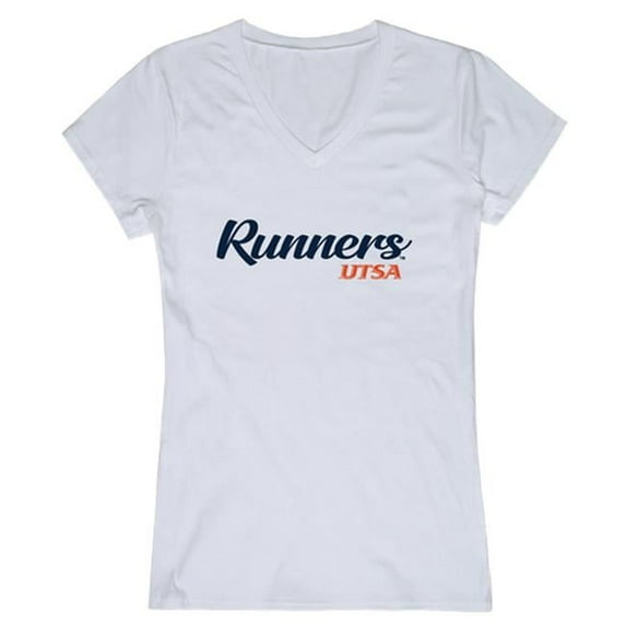 W Republic Products 555-435-WHT-01 University of Texas at San Antonio Script T-Shirt for Women, White - Small