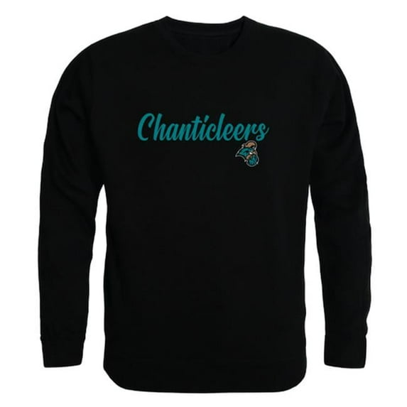 W Republic Products 556-116-BLK-03 Coastal Carolina University Script Crewneck T-Shirt, Black - Large