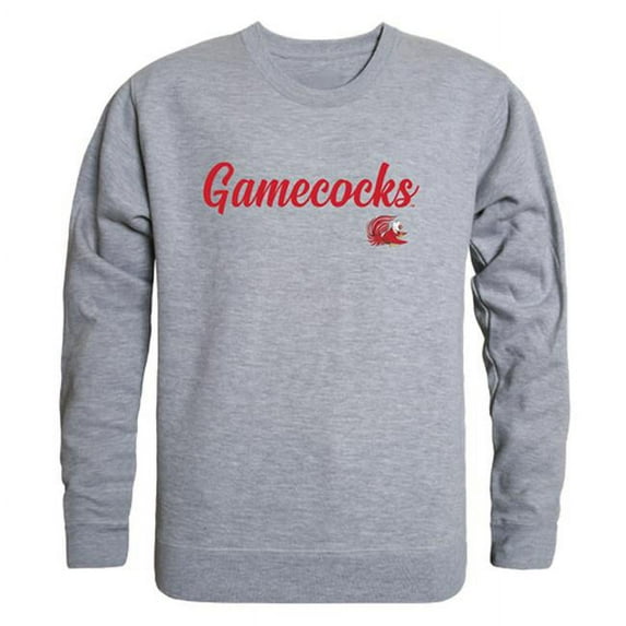 W Republic Products 556-126-HGY-04 Jacksonville State University Script Crewneck T-Shirt, Heather Grey - Extra Large