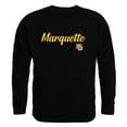 thumbnail image 1 of W Republic Products 556-130-BLK-01 Marquette University Script Crewneck T-Shirt, Black - Small, 1 of 1