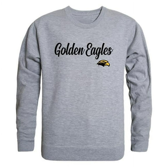 W Republic Products 556-151-HGY-02 University of Southern Mississippi Script Crewneck T-Shirt, Heather Grey - Medium