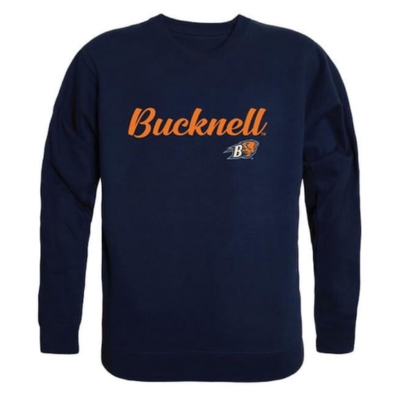 W Republic Products 556-273-NVY-01 Bucknell University Script Crewneck T-Shirt, Navy - Small