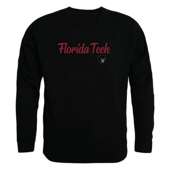 W Republic Products 556-304-BLK-01 Florida Institute of Technology Script Crewneck T-Shirt, Black - Small