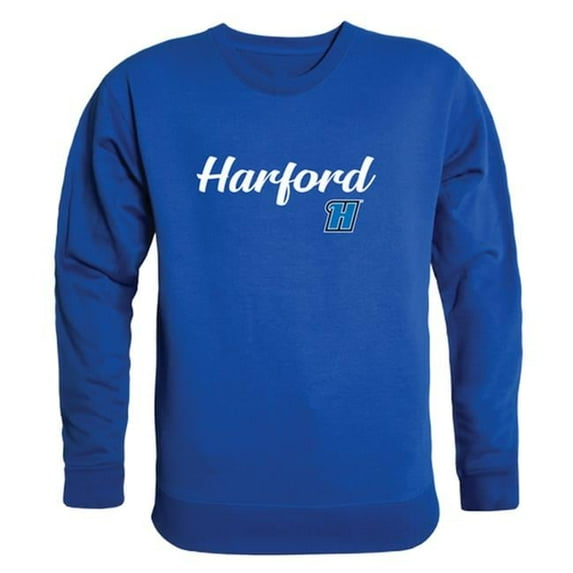 W Republic Products 556-313-RYL-01 Harford Community College Script Crewneck T-Shirt, Royal Blue - Small